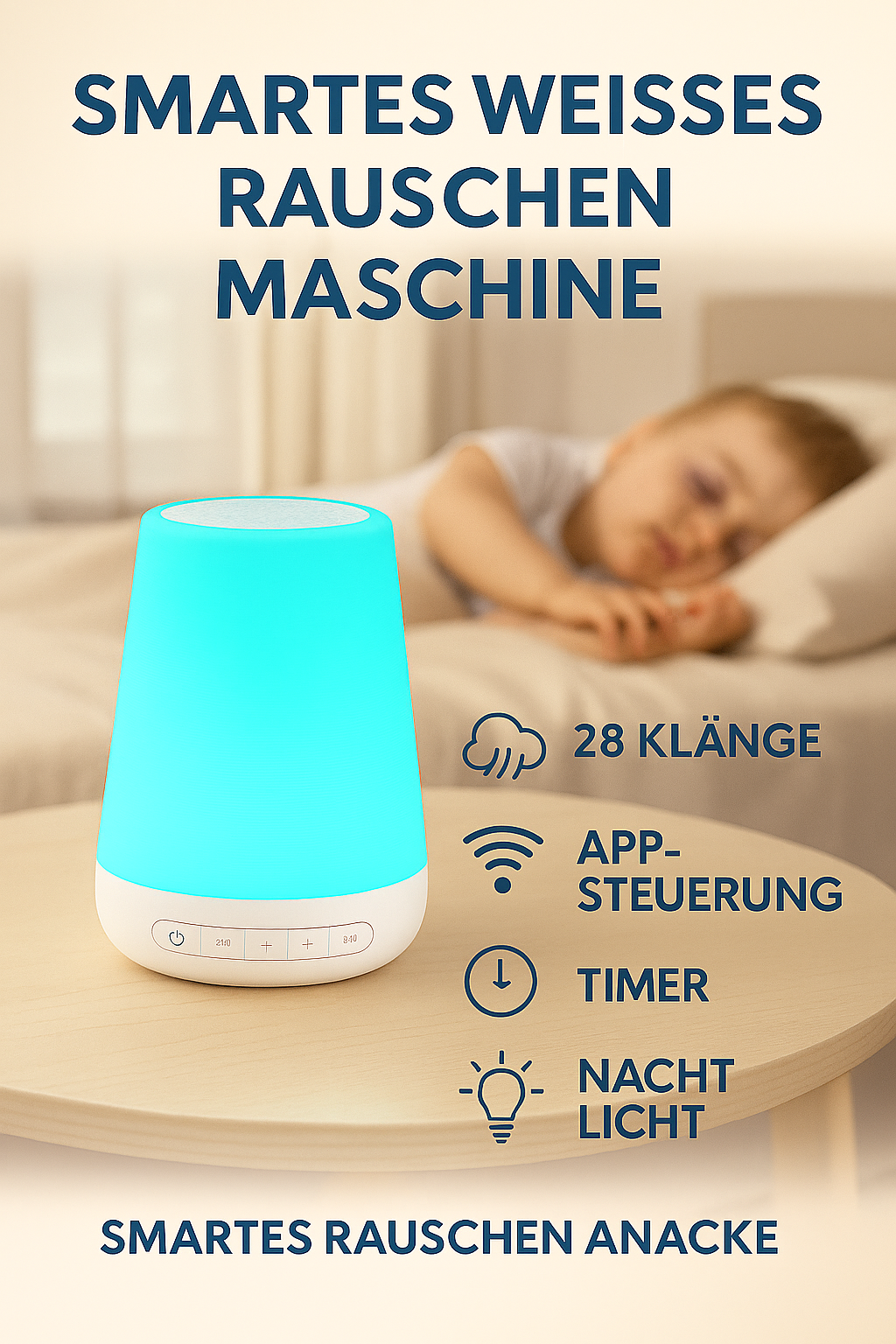 Neues Gerät zur Schlaflosigkeitshilfe, kleine Nachtlampe